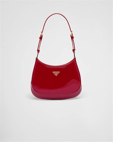 prada cleo patent red|prada patent leather bag.